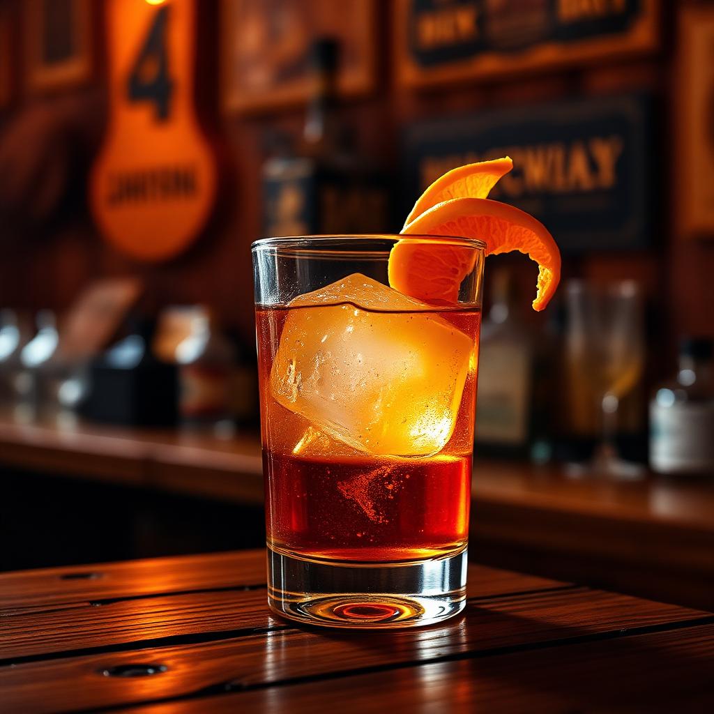 Whiskey pour at the Desert Rose Bar & Grill bar in Arlington, Arizona
